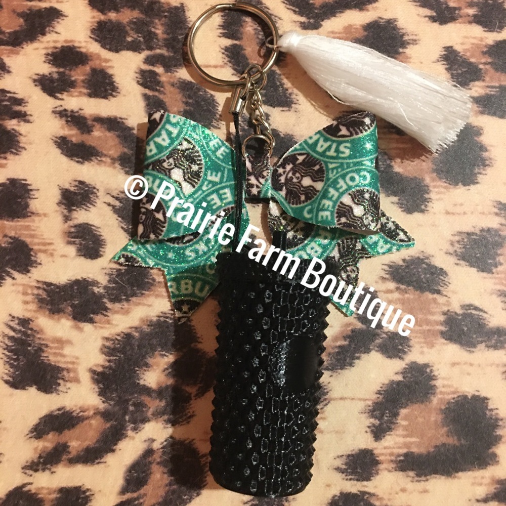 Studded Tumbler Keychain